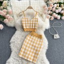 Dame crop top og nederdel B1062 6