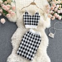 Dame crop top og nederdel B1062 4