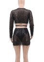Dame crop top og nederdel B1076 4