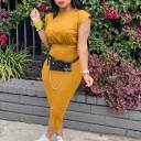 Dame crop top og nederdel B1104 8