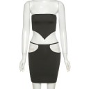 Dame crop top og nederdel B1185 4