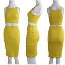 Dame crop top og nederdel B1199 2
