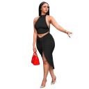 Dame crop top og nederdel B1216 2
