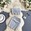 Dame crop top og nederdel B1238 3