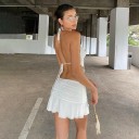 Dame crop top og nederdel B1255 2