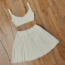 Dame crop top og nederdel B1260 3