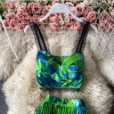 Dame crop top og nederdel B907 1