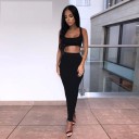 Dame crop top og nederdel B935 4