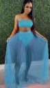 Dame crop top og nederdel P1173 4
