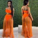 Dame crop top og nederdel P1173 1