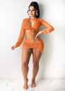 Dame crop top og nederdel P772 6
