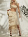 Dame crop top og nederdel P787 4