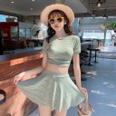 Dame crop top og nederdel P964 6