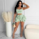 Dame crop top og shorts B1071 3