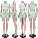 Dame crop top og shorts B1071 5