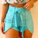 Dame crop top og shorts B1197 2