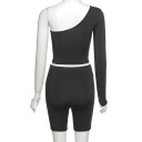 Dame crop top og shorts B1221 3