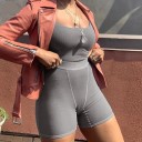 Dame crop top og shorts B957 4