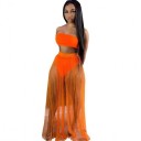 Dame crop top og transparent nederdel B1265 9