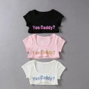 Dame crop top Yes Daddy 1