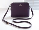 Dame crossbody taske over skulderen Rundet form med lynlås Justerbar rem med spænde PU læder og polyester Mål 23 x 17 x 10 cm 7
