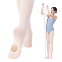 Dame danse strømper med åbning på foden nylon spandex elastiske strømpebukser til ballet dans og optræden 6