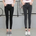 Dame denim 3/4 bukser med manchetter J1081 2