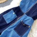 Dame denim jumpsuit med lynlås A2585 4