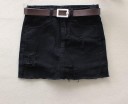 Dame denim mini nederdel G107 7