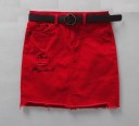 Dame denim mini nederdel G107 8