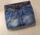 Dame denim mini nederdel G107 4