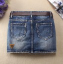 Dame denim mini nederdel G107 2