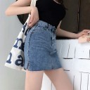 Dame denim mini nederdel G79 3