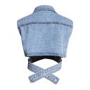 Dame denim top P1591 1