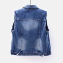 Dame denim vest P1791 1