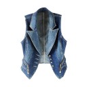 Dame denim vest P1892 1