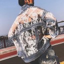 Dame denimjakke P1456 8