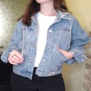 Dame denimjakke P1613 3