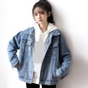 Dame denimjakke P1640 4