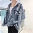 Dame denimjakke P2056 2