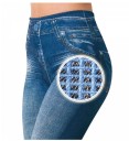 Dame denimleggings - Blå 2