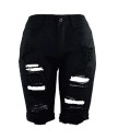 Dame denimshorts med huller Elizabeth 5