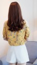 Dame elegant bluse med blomstermønster J1037 9