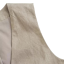 Dame elegant ensfarvet vest med V-udskæring Snøring Stilfuld polyester vest uden ærmer Forskellige farver 6