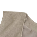 Dame elegant ensfarvet vest med V-udskæring Snøring Stilfuld polyester vest uden ærmer Forskellige farver 7