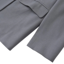 Dame elegant jakke med krave og lommer Enkeltfarvet selskabsjakke med knapper i polyester Stilig jakke i forskellige farver 2