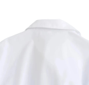 Dame elegant skjorte med krave og lange ærmer Stilfuld kimono med sløjfe i taljen Ensfarvet bluse med knapper lavet af let polyester 6