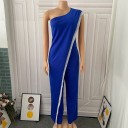 Dame festjumpsuit med skulderlukning B823 3