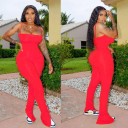 Dame figursyet jumpsuit med stropper 4