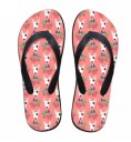 Dame flip-flops med hundemotiv 7